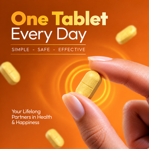 Vitamin C Tablets with Rosehip & Bioflavonoids – 60 Vegan Tablets